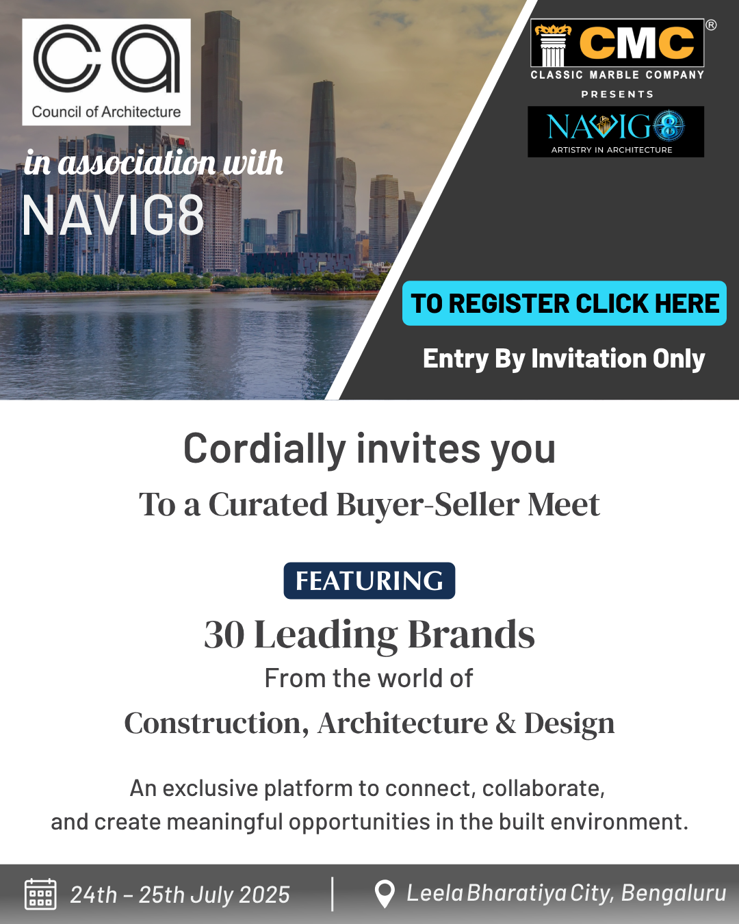 CA NAVIG8 Invitation Poster
