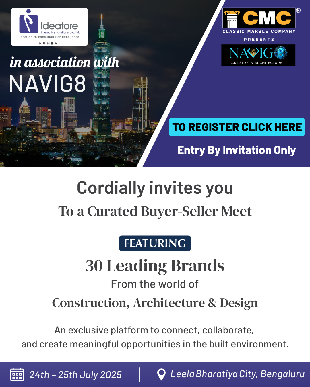 IDEATORE NAVIG8 Invitation Poster