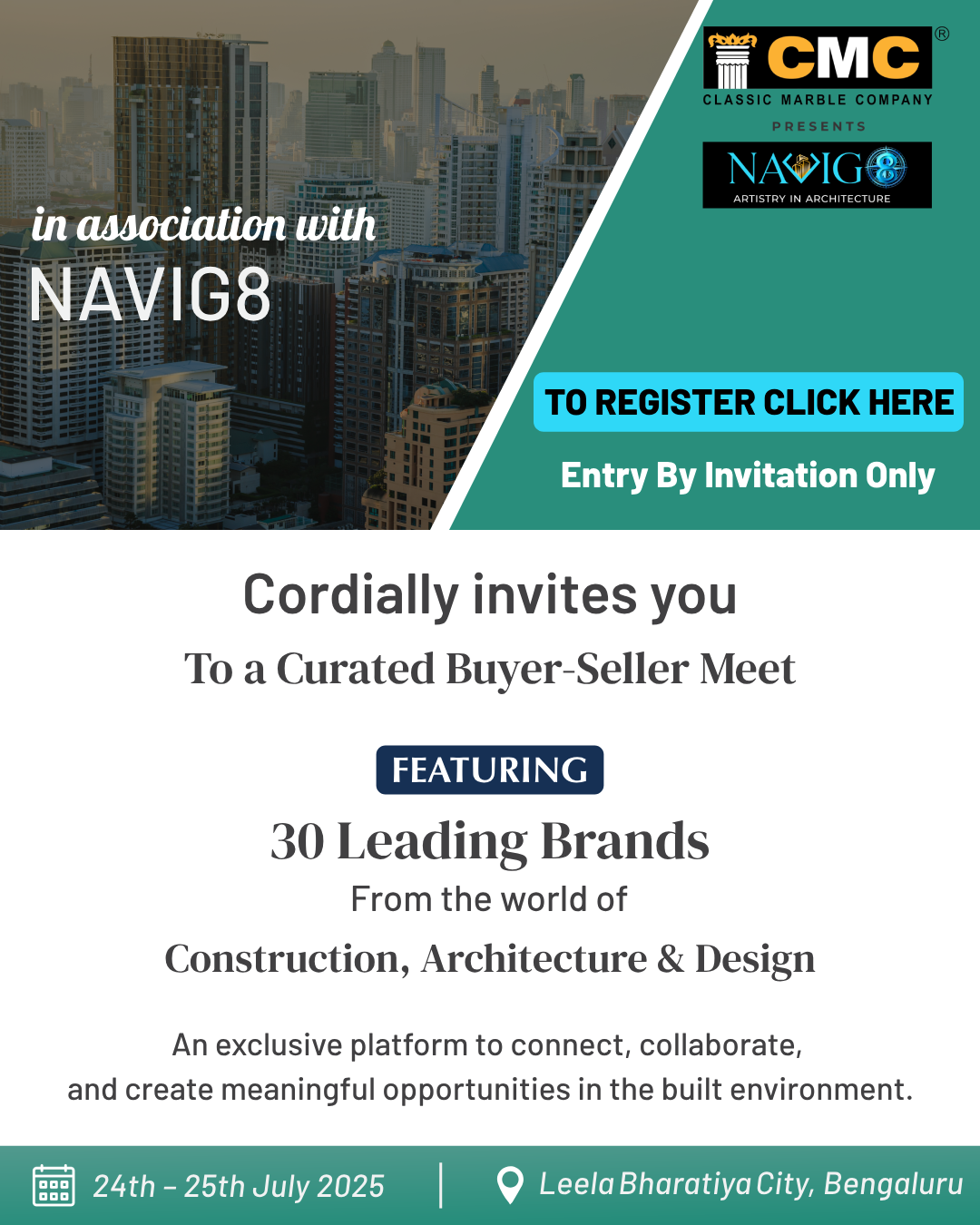 Credai NAVIG8 Invitation Poster