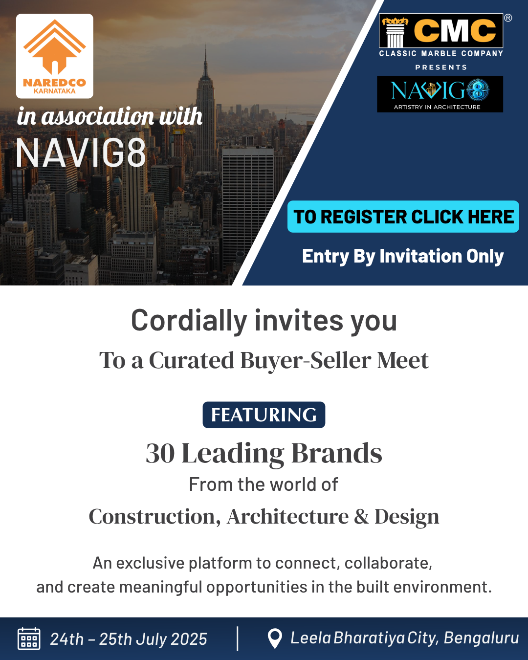 naredco  NAVIG8 Invitation Poster